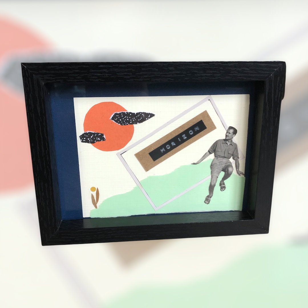 Collage Artistique Horizon/Collage Photo Art Papiers Collés