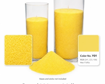 Colorful Sand Wax for DIY Candle Making, Granulated Candle Refill