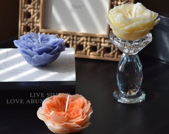 Luxurious Rose Candle, Handmade with Pure Beeswax, Ideal for Home Decor, Gifting, Unique Mother's Day Present