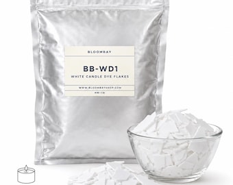 White Candle Dye Flakes, Wax Brightener for Candle Making
