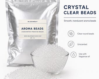 Unscented Clear Aroma Beads for Freshies, DIY Scent Supplies