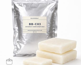 Kokosnusswachs, BB-C83 Cremiger Scheibenwachs für Glaskerzen und Teelichter
