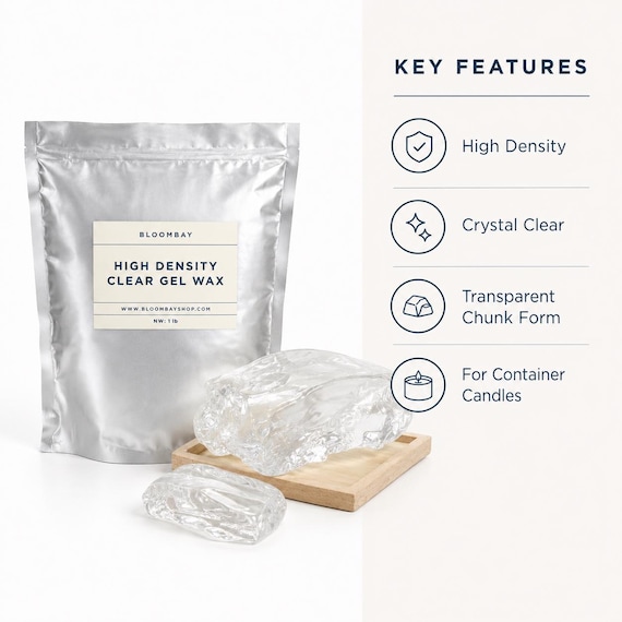 High Density Clear Gel-Wachs für die Kerzenherstellung