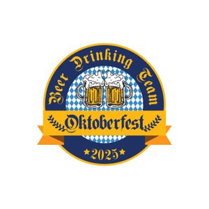 Oktoberfest 2025 Stein Logo / Beer Drinking Team. Instant Download.