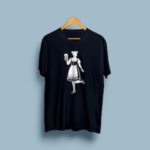 Oktoberfest Woman Silhouette Design – Vector Graphic for Print & Merch