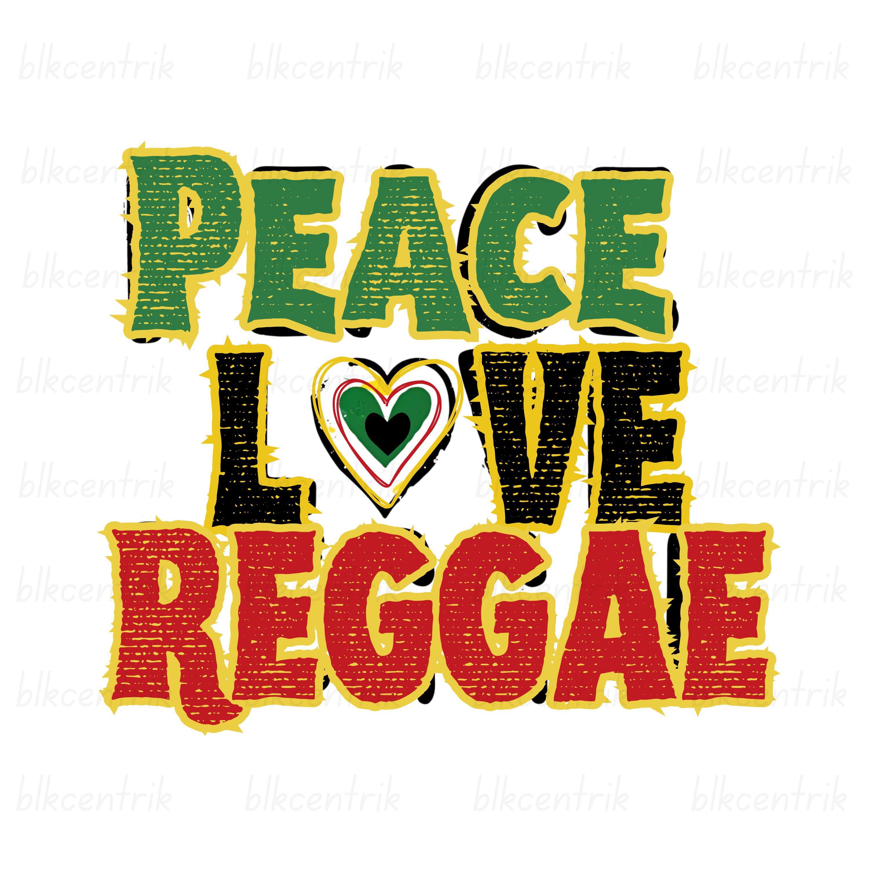 レゲエ絵画 ( Peaceful loves ) Peace Love Reggae - Etsy