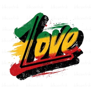 1 Love Reggae Png For Carribean Festival T-Shirt Design, West Indies Jamaican Sublimation Clip Art, Rastafarian Jamrock Bob Marley Music Png