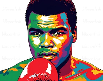 Muhammad Ali PNG: Black History Png Design  (Digital Download)