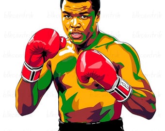 Muhammad Ali PNG: Black History Png Design  (Digital Download)