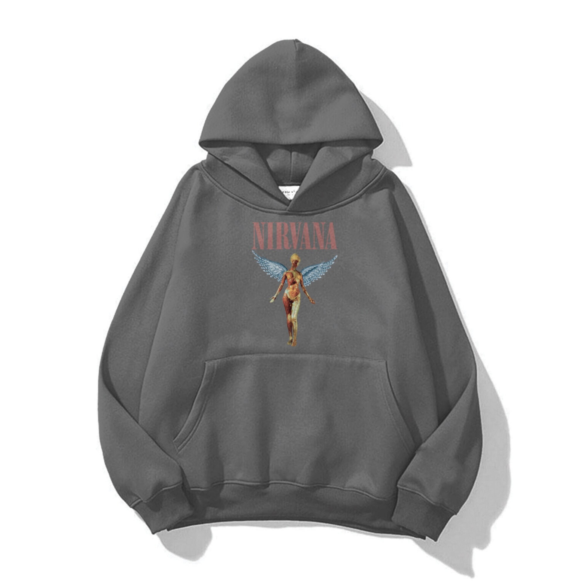 OVERSIZED NIRVANA HOODIE Streetwear Style Black Sweatshirt - Etsy Singapore