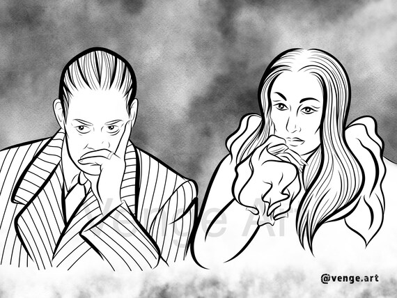 The Addams Family Coloring Pages