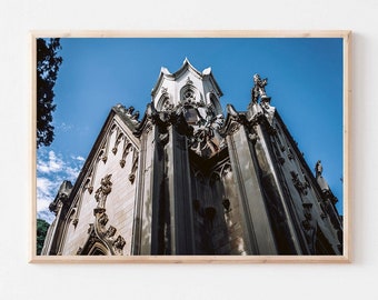 Gothic Cathedral, Barcelona Photography Print, Architecture Wall Art (Digital Download)