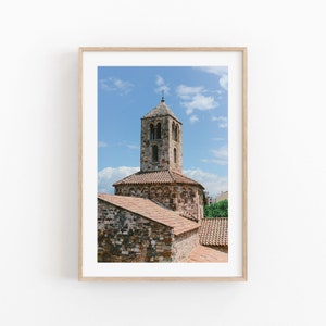 Spain City Print, Spanish Monastery Print, Spain Printable Art, Mediterranean Art, Architecture Wall Art, Spain Wall Art, Spain Photography