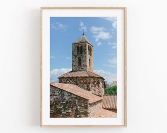 Spanish Monastery Print, Mediterranean Architecture Wall Art (Digital Download)