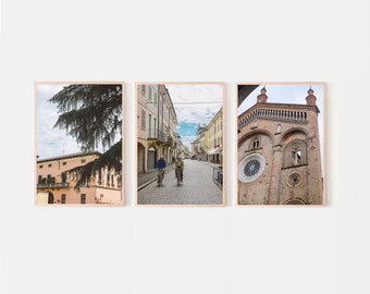 Italy Cityscape Art Print Set, Modern Architecture Wall Decor (Digital Download)