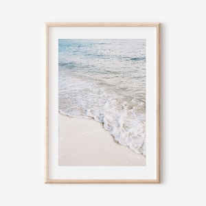 Ocean Waves Print, Coastal Decor,  Ocean Water Print, Nautical Wall Art, Digital Download, Beach Printable Wall Art, Blue Sea Water Print