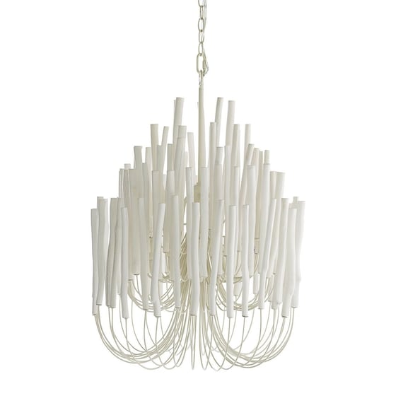 Tilda Small Ceiling Wood Rustic Chandelier Mid century Modern