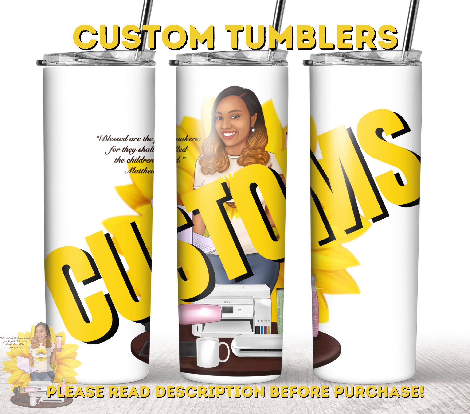 Custom Sublimation Tumblers, Mugs and Tshirts sublimation & Vinyl Etsy