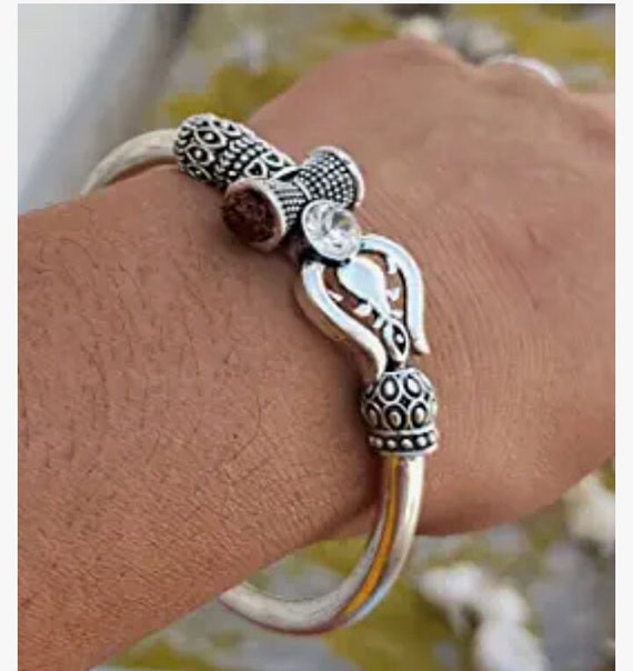 Om with damru bracelet deals