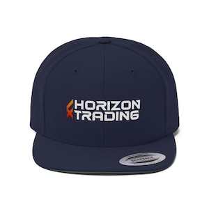 Unisex Flat Bill Hat Red Design