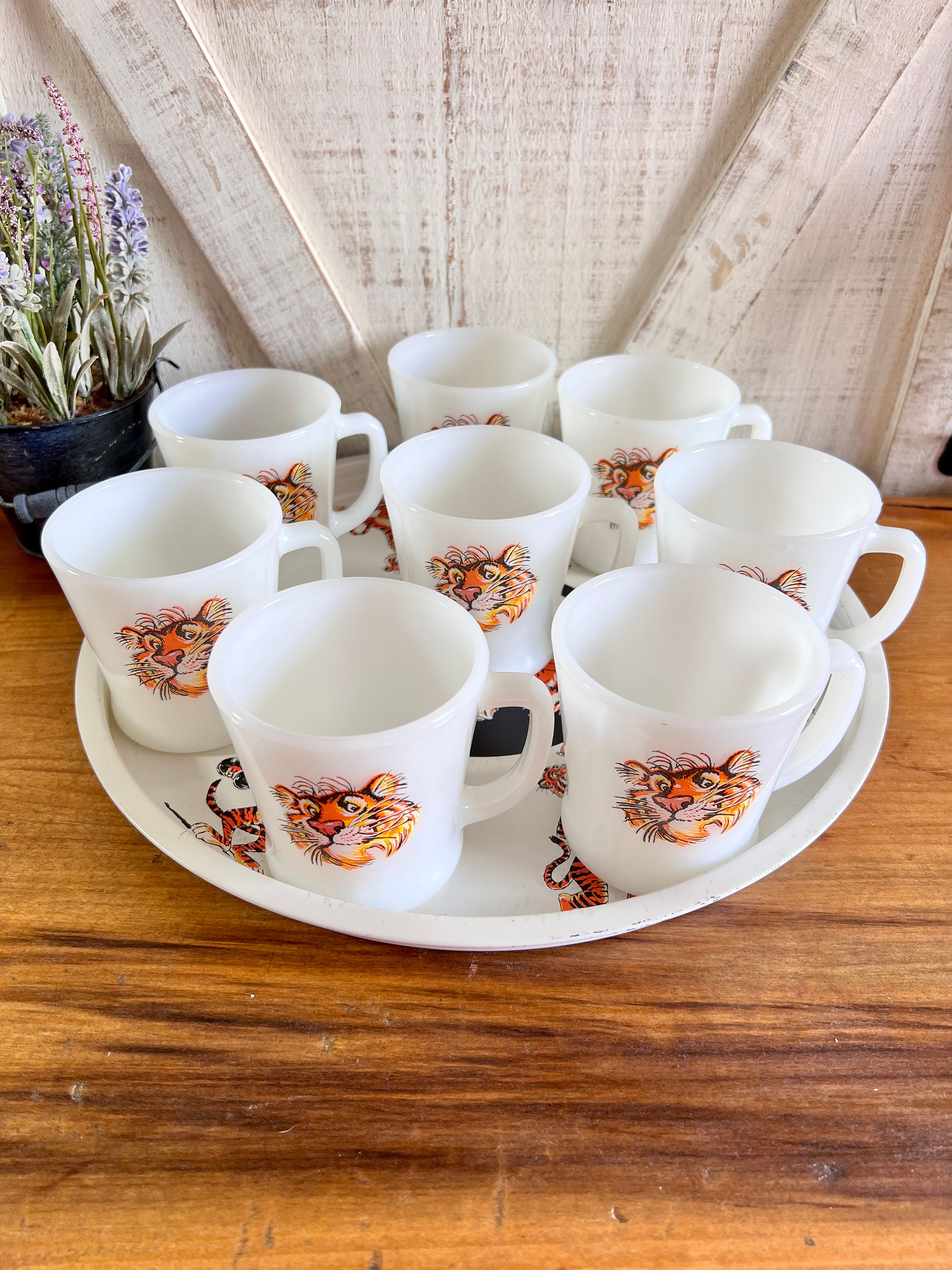 Fire King Mug Tiger - Etsy