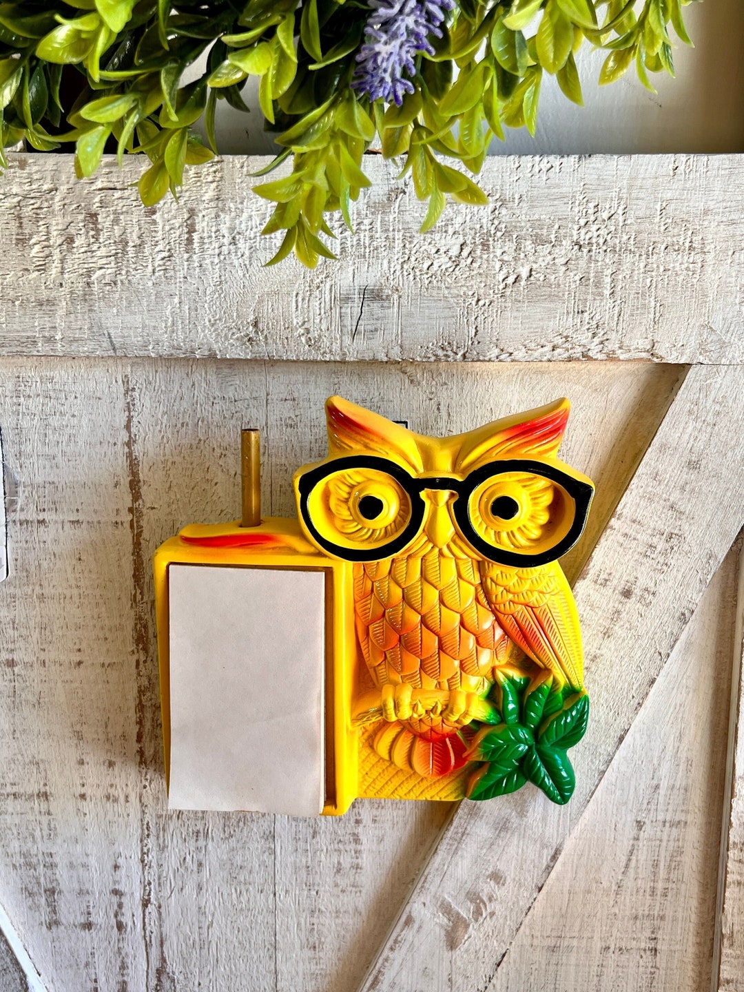 Vintage 70s Chalkware Owl Wall Decor: Miller Studio Kitsch - Etsy