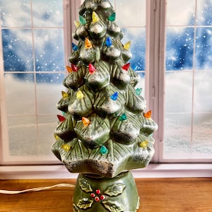 Ceramic Christmas Tree 1980s  Christmas Decor