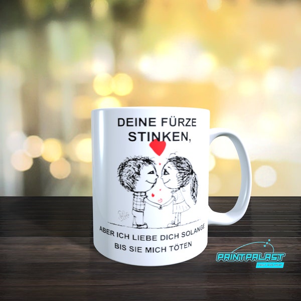 Liebesgeschenk für Männer,Geschenk, lustige Liebeserklärung,Bestes Kaffeetassen Für Ihn,Deine Fürze Stinken,