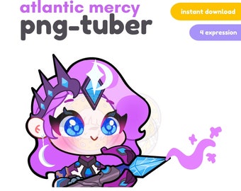 Atlantic Mercy Overwatch 2 Pngtuber / Twitch Streamer /Discord Reactive Images / Youtube /  Obs / Cute Premade PNG-tuber / Healer