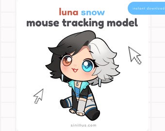 Luna Marvel Rivals Vtuber  /  Mouse Tracking Model / Youtube /  Obs /  Premade V-tuber /Digital Download