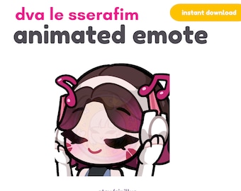 ANIMATED Dva Jam Emote / Twitch emotes pack / Emoji /Discord / Youtube / Emote / Cute chibi emotes/ Overwatch Emotes