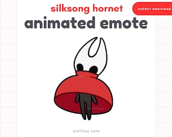 Animated Silksong Hornet Flying Emote : Twitch / Discord / YouTube (Digital Download)