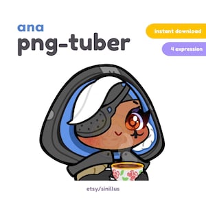 Ana Overwatch 2 Pngtuber / Twitch Streamer /Discord Reactive Images / Youtube / Obs / Cute Premade PNG-tuber / Healer