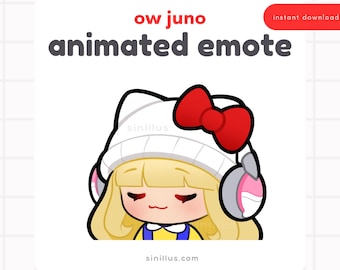 ANIMATED Overwatch Juno Jam Emote / Twitch emotes / Emoji / Discord / Youtube/