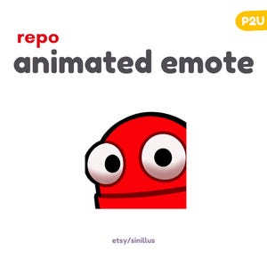 ANIMATED Repo Side Eye Emote / Twitch emotes  / Spooky Emoji/Discord / Youtube /