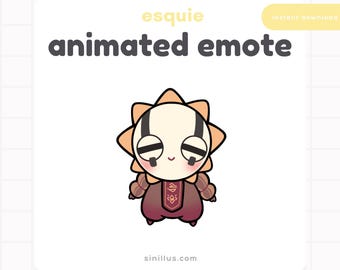Geanimeerde Esquie Whee Clair Obscur-chibi-emote: Twitch/Discord/YouTube (digitale download)