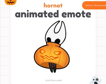 Animated Halloween Silksong Hornet Flying Emote : Twitch / Discord / YouTube (Digital Download)