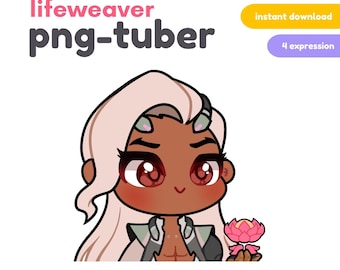 Lifeweaver Overwatch 2 Pngtuber / Twitch Streamer / Imágenes reactivas de Discord / YouTube / Obs / Lindo PNG-tuber prediseñado / Sanador
