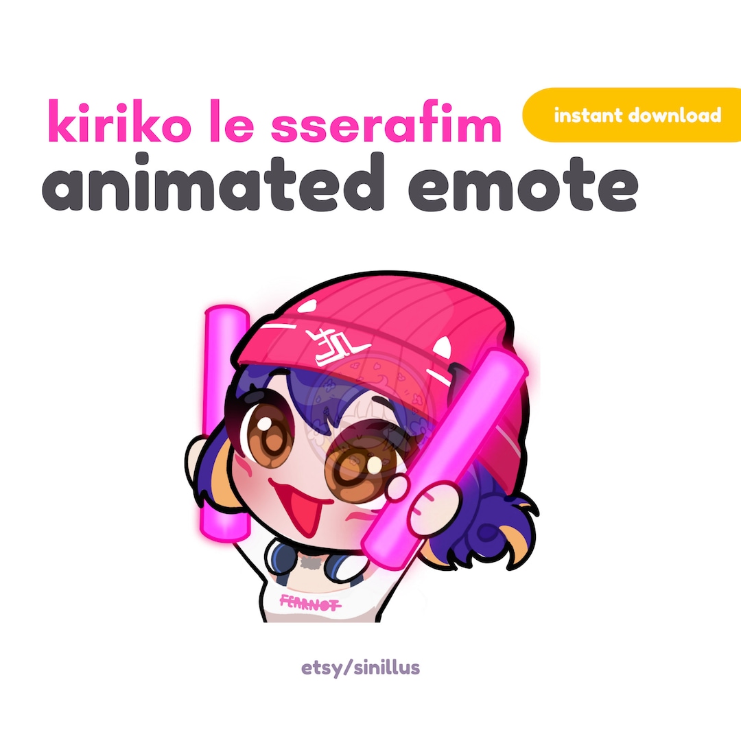 ANIMATED Kiriko Glowstick Emote / Twitch Emotes Pack / Emoji /discord ...
