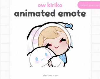 ANIMATED Overwatch Kiriko Hug Emote / Twitch emotes / Emoji / Discord / Youtube/