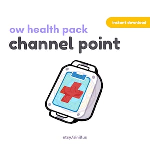 Overwatch Medkit Emote / Twitch Channel Points / Overwatch 2 / Discord / Youtube / Emote /  Cute chibi emotes / Streamers