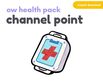 Overwatch Medkit Emote / Twitch Channel Points / Overwatch 2 / Discord / Youtube / Emote /  Cute chibi emotes / Streamers