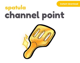 TFT Spatula Emote / Twitch Channel Points / Emoji / Discord / Youtube / Emote /  Cute chibi emotes / Streamers