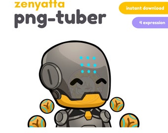 Zenyatta Overwatch 2 Pngtuber / Twitch Streamer /Discord Reactive Images / Youtube /  Obs / Cute Premade PNG-tuber / Healer