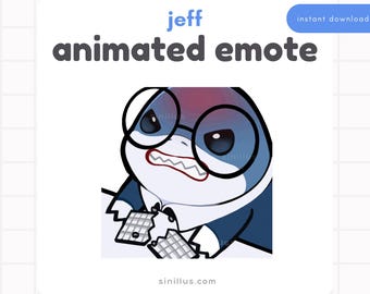 ANIMATED Marvel Rivals Business JEFF Emote / Twitch emotes / Emoji / Discord / Youtube/