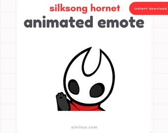 Animated Silksong Hornet Hi Emote : Twitch / Discord / YouTube (Digital Download)