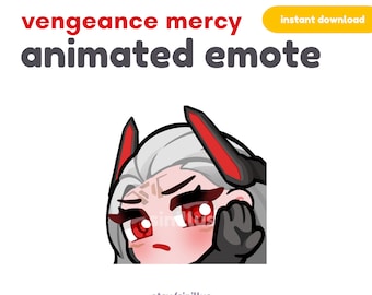 GEANIMEERDE Vengeance Mercy Emote / Twitch emotes pack / Emoji /Discord / Youtube / Emote / Cute chibi emotes / Overwatch Emotes