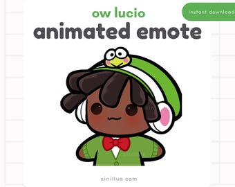 ANIMATED Overwatch Lucio Wiggle Emote / Twitch emotes / Emoji / Discord / Youtube/