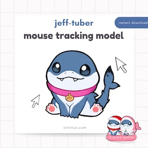 Jeff Marvel Rivals Vtuber  /  Mouse Tracking Model / Youtube /  Obs /  Premade V-tuber /Digital Download
