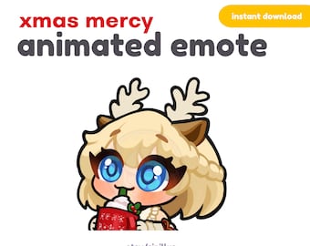 Animowana emotka Bożego Narodzenia: Jingle Belle Chibi Twitch Emotes (pobranie cyfrowe)